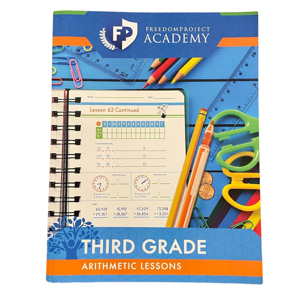 FPA 3RD GRADE ARITHMETIC Lessons BOOK, New